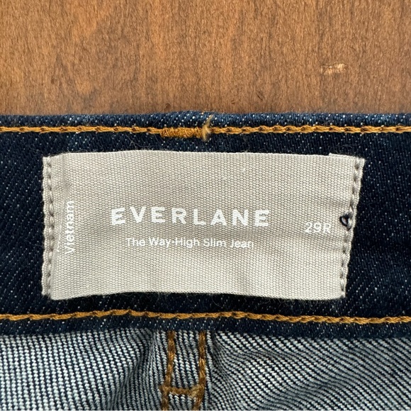 NWOT Everlane Way-High Slim Jean Pure Blue 29 - Picture 3 of 5